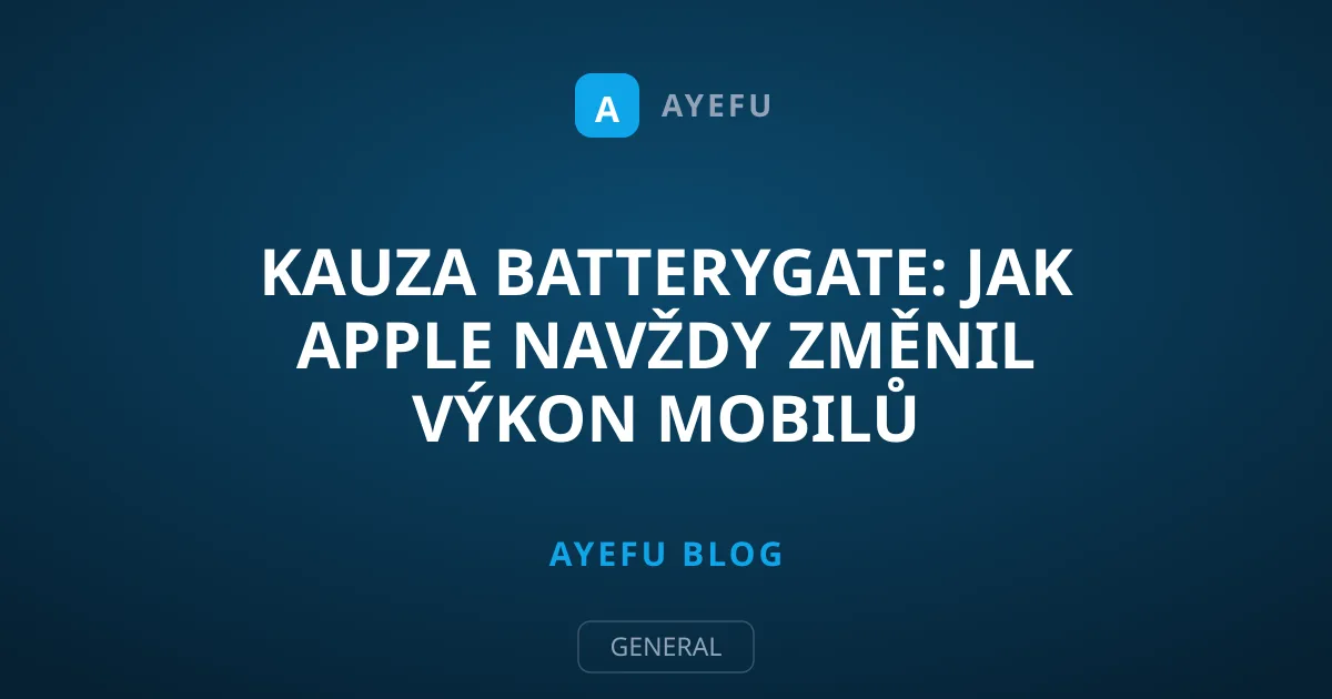 Kauza Batterygate: Jak Apple navždy změnil výkon mobilů